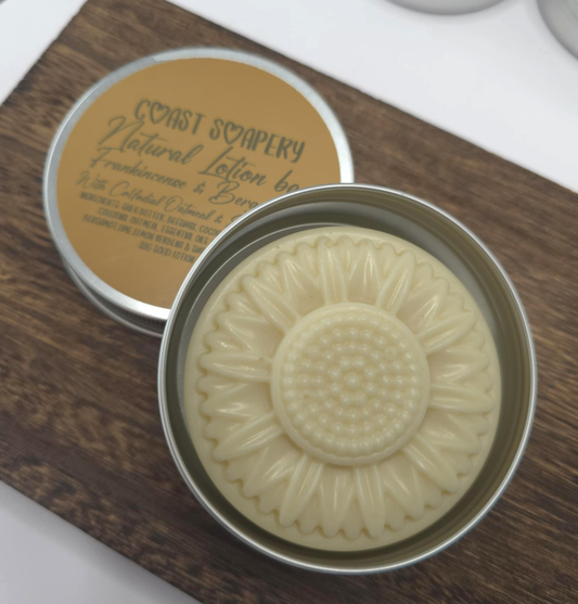 Frankincense and Bergamot Natural Lotion Bar